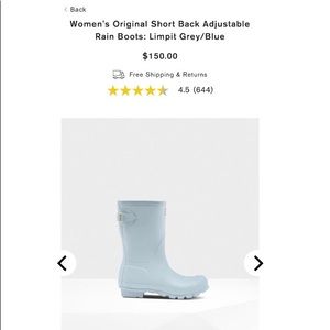 Hunter Rain Boots